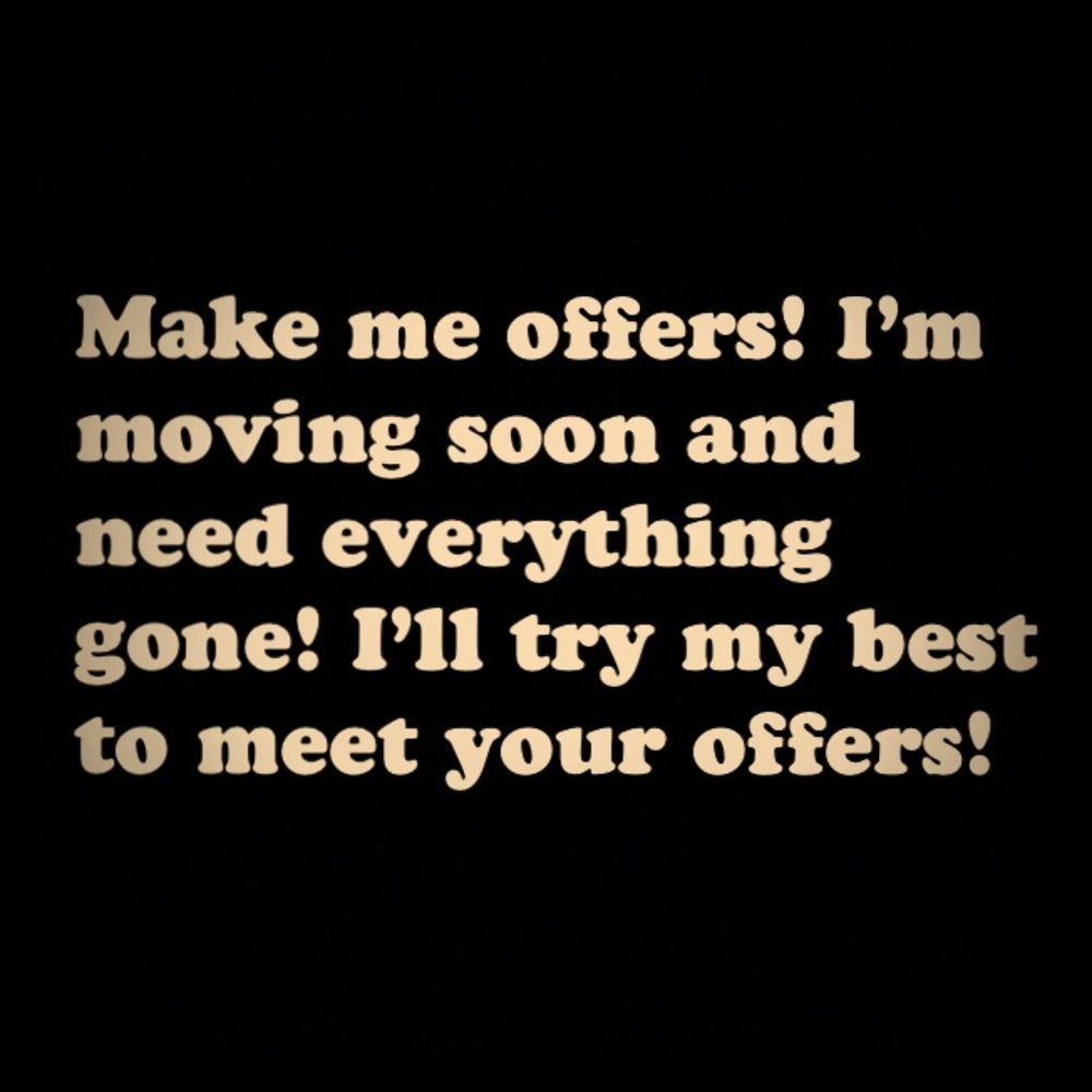 Make offers!